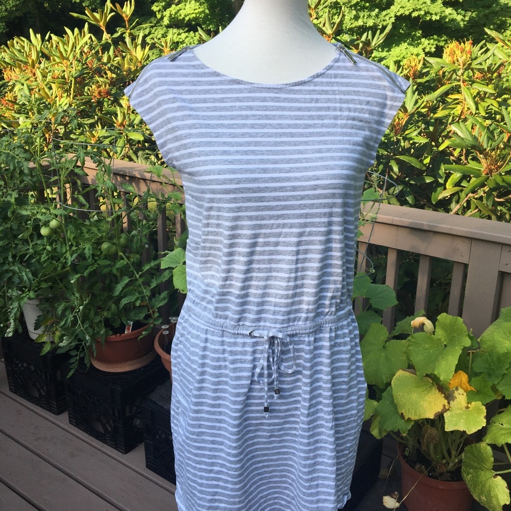Michael Kors stripe dress cotton romper